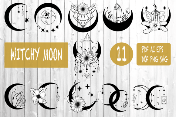Download Moon Boho Celestial SVG PNG Bundle - Premium Resources