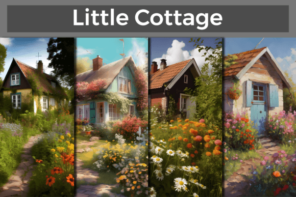 Download Little Cottage Background Aesthetic Art - Premium Bundle