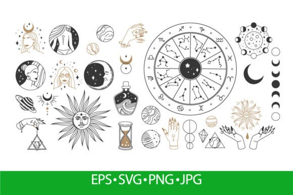 Download Mystical Astrology, Boho Celestial - Premium Resources