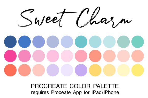 Download Sweet Charm Procreate Color Palette - Palette Collection