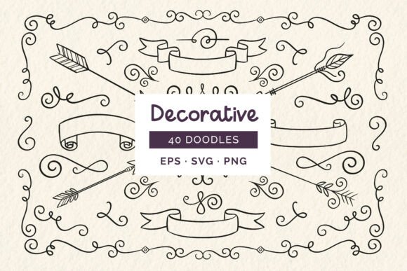 Download Decorative Doodles - Decorative doodles Collection