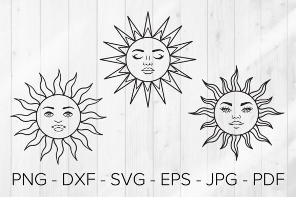 Download Sun Svg, Boho Celestial Svg, Magic - Boho celestial Collection