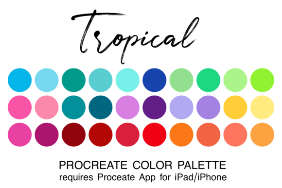 Download Tropical Procreate Color Palette - Palette Collection