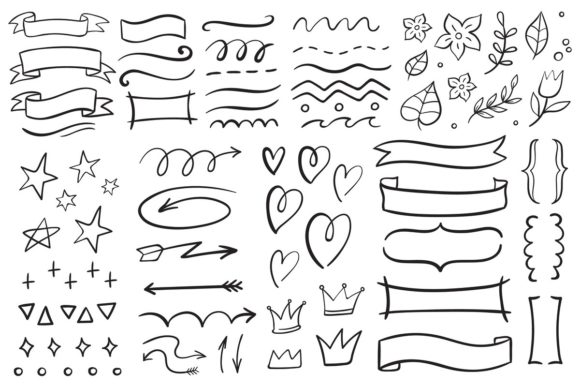 Download Vintage Decorative Doodles - Decorative doodles Collection